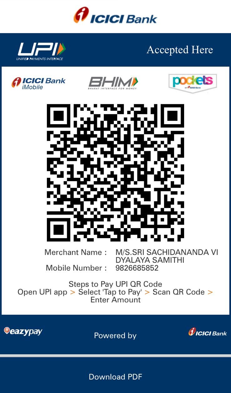 Scan to donate QR code