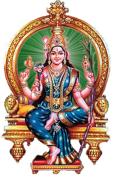 Sri Lalitha Devi, the Divine Mother worshipped as Sakti