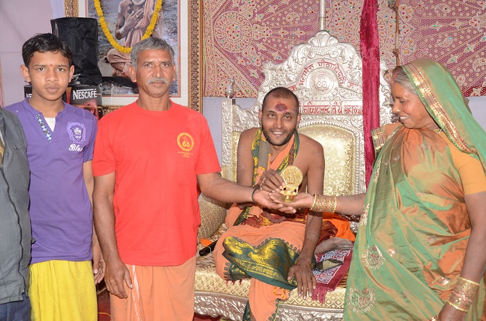 Ashram activities and worship at Sri Chakra Maha Meru Peedam