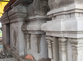 Sri Raja Rajeswari temple under construction